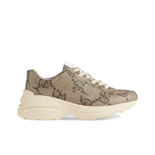 GUCCI Women's 100 Rhyton Sneaker 'Beige Monogram' Women's