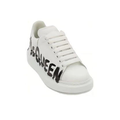 ALEXANDER MCQUEEN GRAFFITI SKATEBOARD SHOES WOMEN'S LOW-TOP WHITE