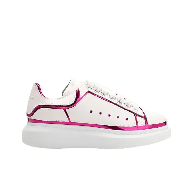 ALEXANDER MCQUEEN TRIM LARRY OVERSIZED TRAINERS 'WHITE FUCHSIA' WOMEN'S