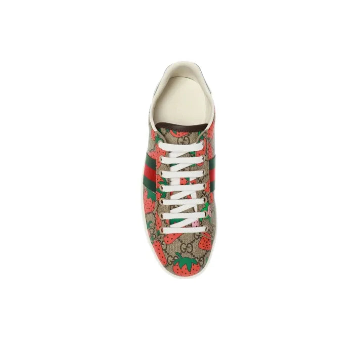 GUCCI WOMEN'S ACE 'STRAWBERRY BEIGE' WOMEN'S