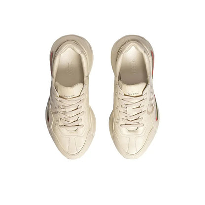 GUCCI WOMEN'S RHYTON LEATHER SNEAKER 'LOGO' WOMEN'S