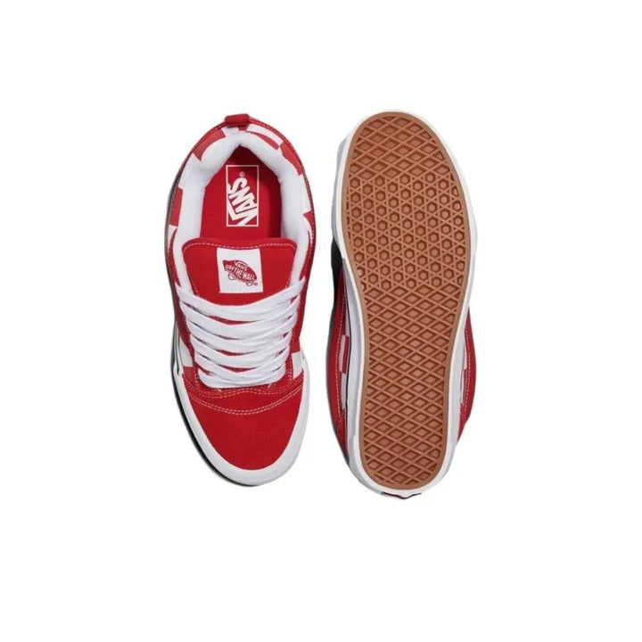 VANS KNU SKOOL LOW-TOP 'MEGA CHECK RED'